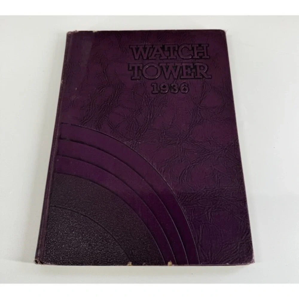1936 Rock‎ Island HIGH SCHOOL Rock Island IL Illinois Yearbook Watchtower Signed